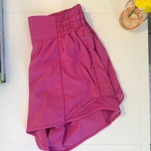 Trendy sonic pink lululemon shorts in size 4
